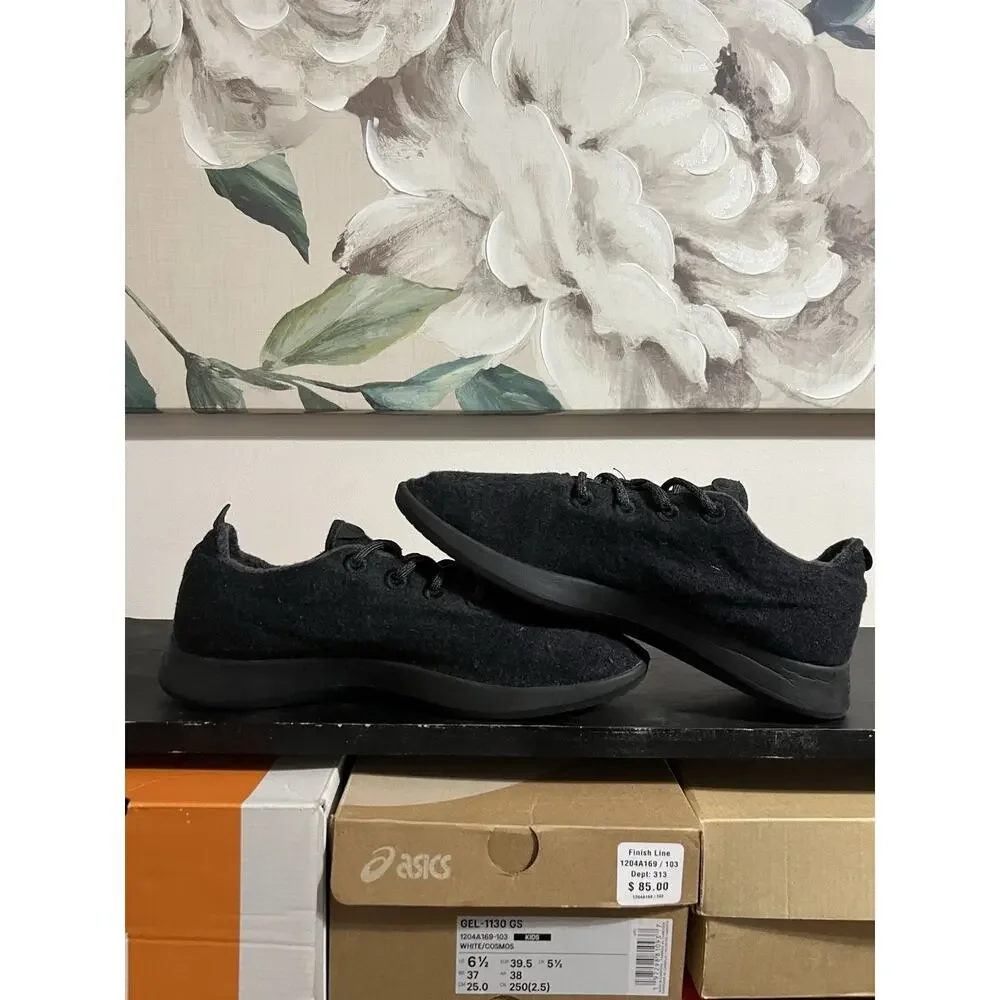 Size 11-Allbirds Wool Runners Mens Black Athletic Running Walking Shoes Sneakers